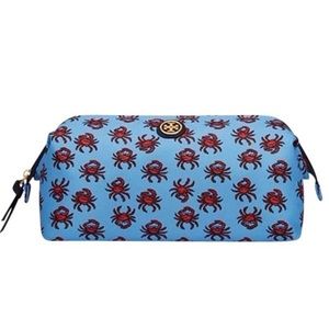 Tory Burch Printed Large Nylon Cosmetic Bag 🦀